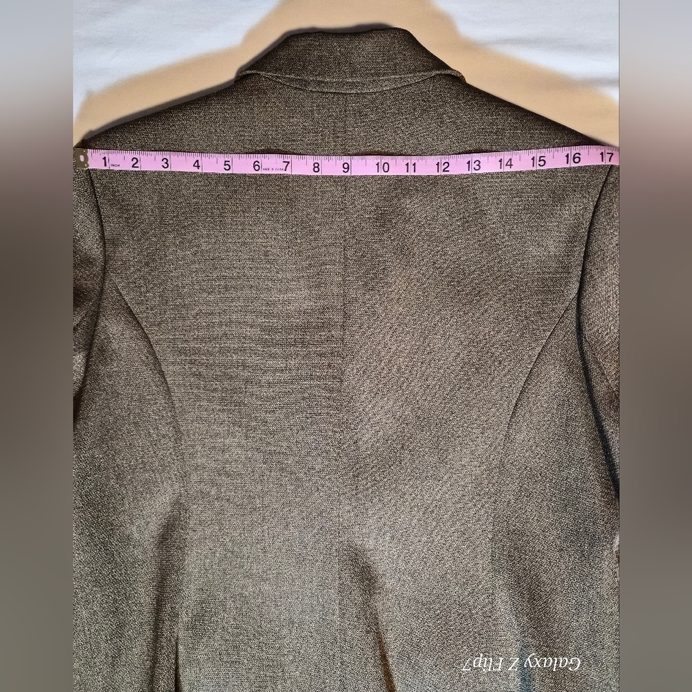 Karen Scott Petite Professional Blazer - Brown - Size 16P - Picture 5 of 8